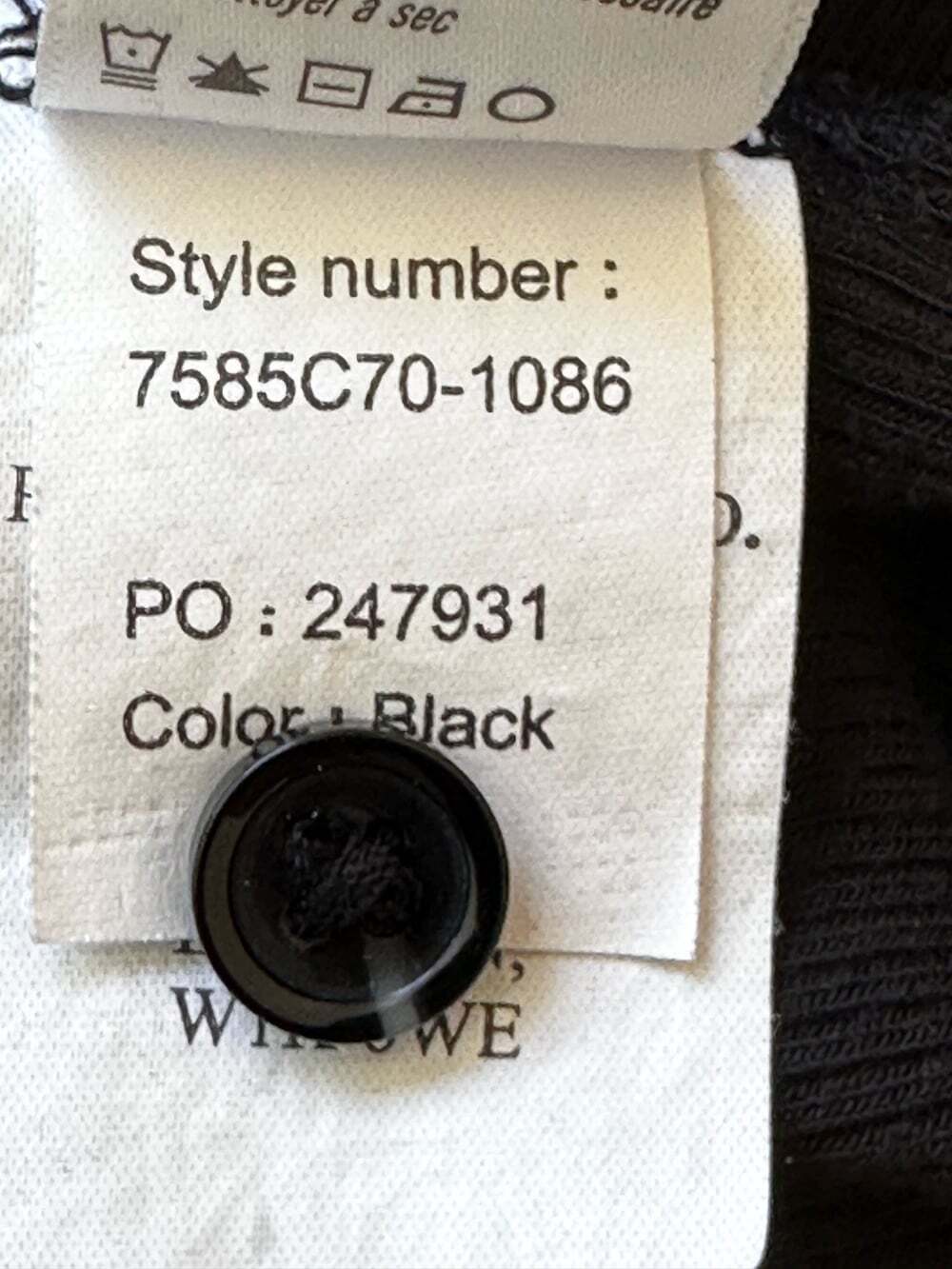 PAIGE Lafayette Size XL Black Ruched Top Button Down Dark Academia Preppy Casual - Picture 14 of 15